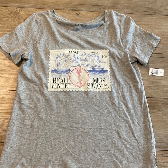 Talbots Grey Tee - Picture 1 of 3